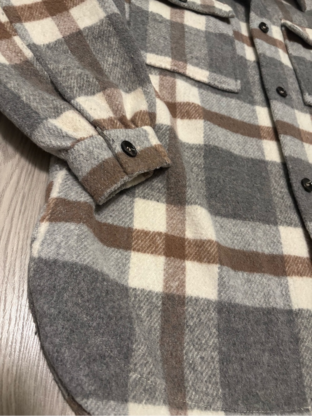 FORE Button Down Shacket Size Medium - Picture 2 of 5